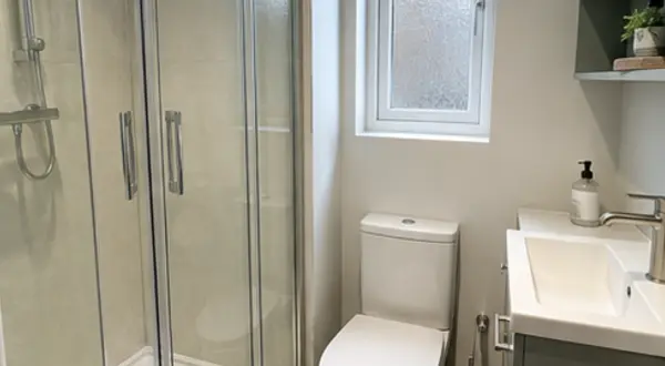 Walk-in shower or bath: what suits your household? bathroom example
